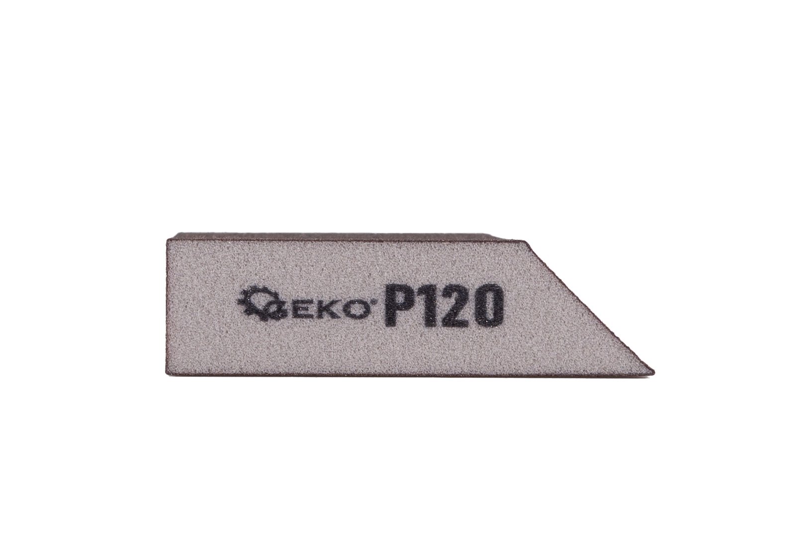 Šikmý brusný kotouč 125x90x25mm P120 – detail brusné plochy