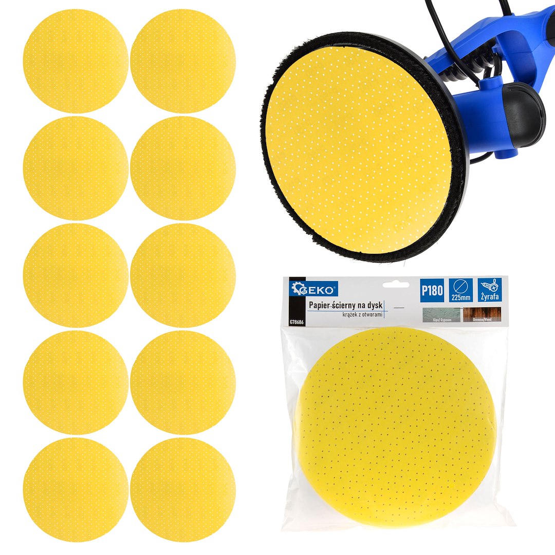 Brusný papír kotouč 225 mm P180 – celkový pohled