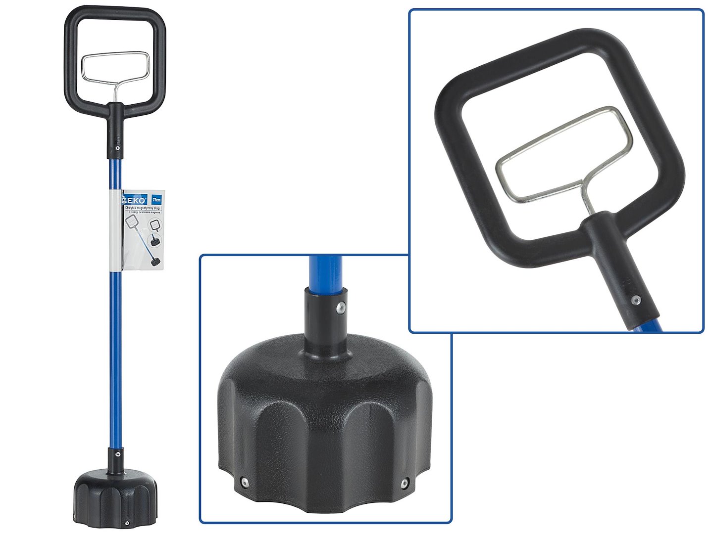Dlouhý magnetický uchopovač Geko 77 cm – celkový pohled