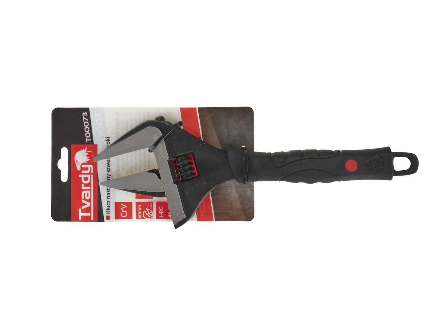 Nastavitelný klíč 12" – otevření 60 mm, CrV ocel (Geko) 5