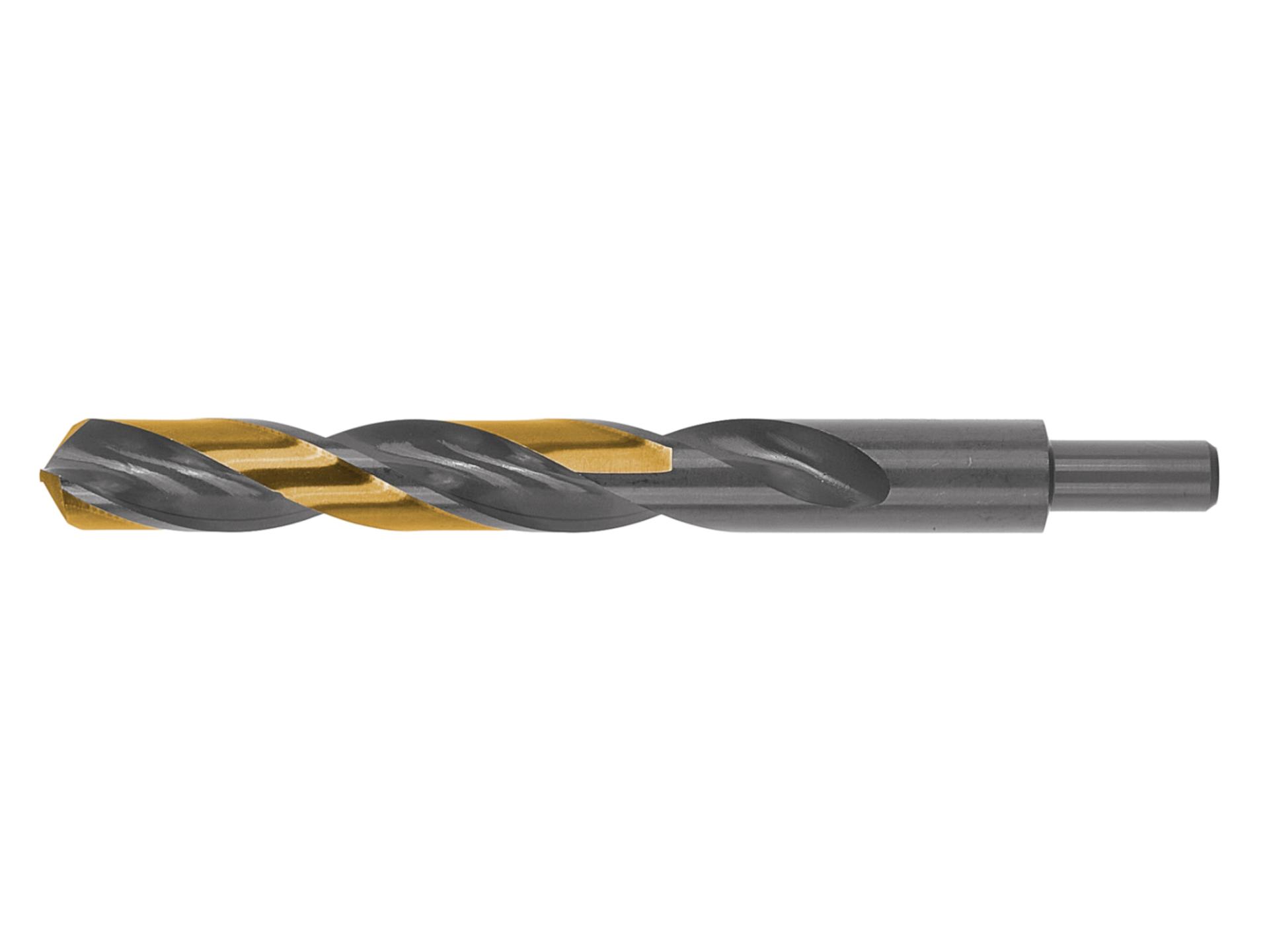 Černozlatý vrták do kovu HSS 20,00 mm Geko – detail hrotu