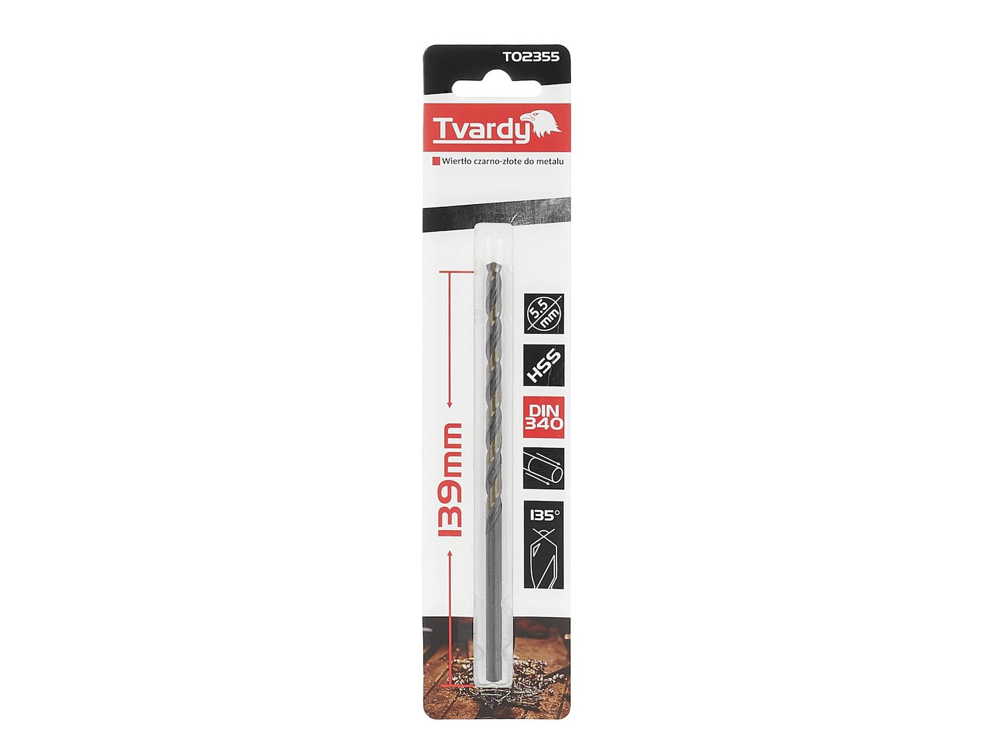 Černozlaté prodlužovací vrtáky do kovu HSS M2 5,5 mm – sada 100 kusů (Geko) 4