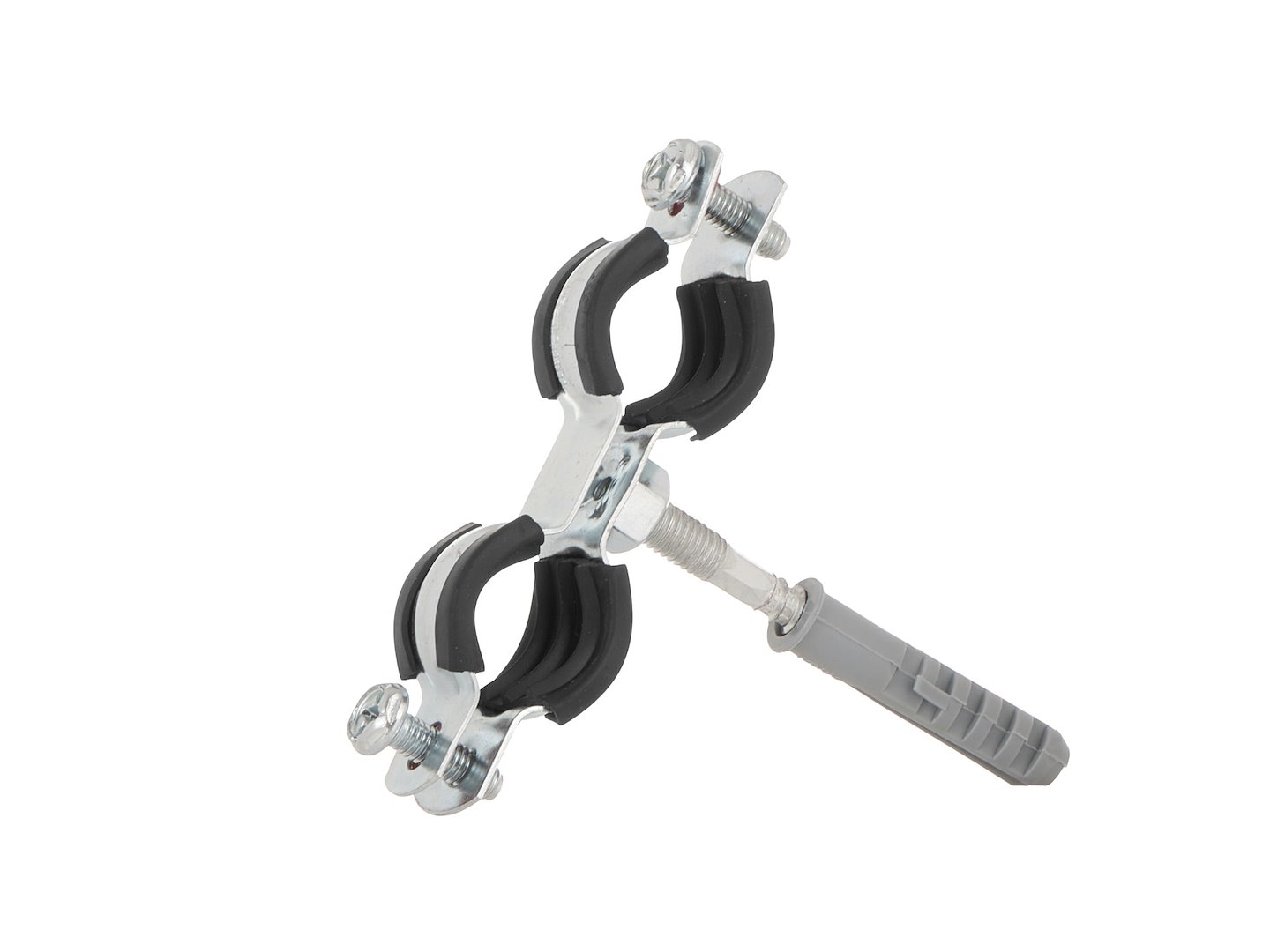 Metalová objímka s gumou pro trubky dvojitá 3/8" 15-19 mm (200) 1