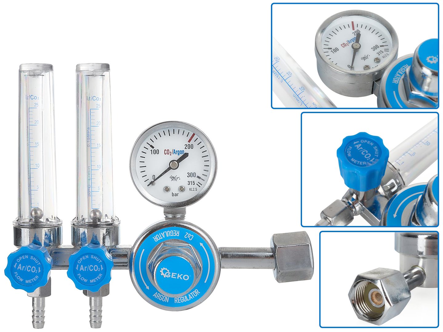 Reduktor CO2/ARGON se dvěma rotametry (10) 1