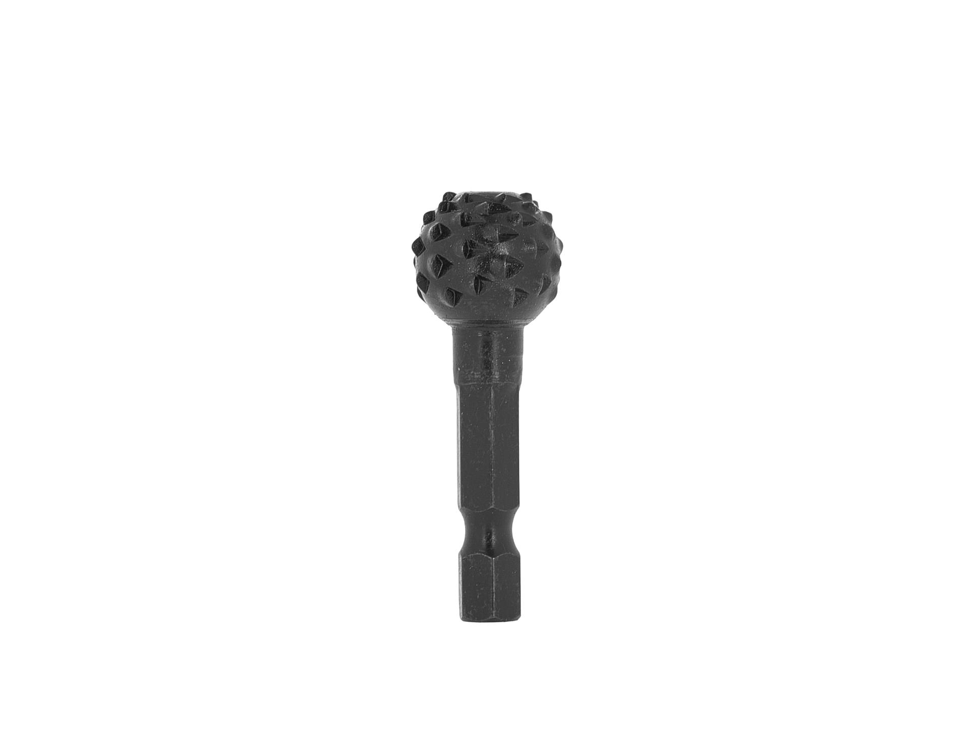 Kulatý rašple na dřevo 15 mm HEX Geko – detail HEX upevnění