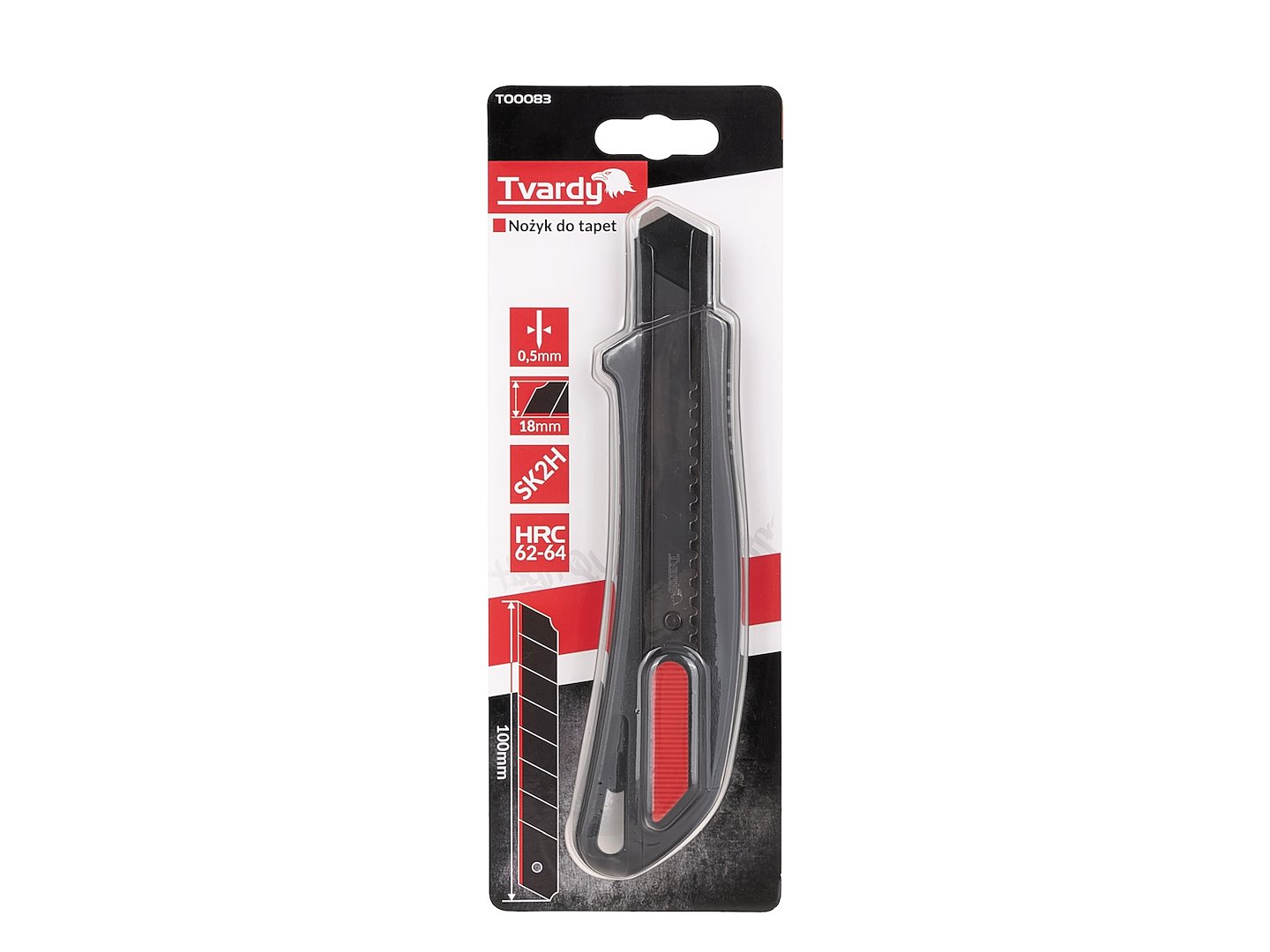 Nůž na tapety 100×18×0,5 mm PROFI SK2H – čepel z tvrdé oceli SK2H | Geko 8