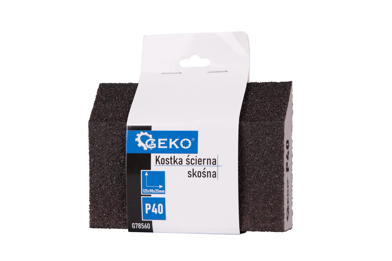 Šikmý brusný kotouč 125x90x25mm P40 – celkový pohled