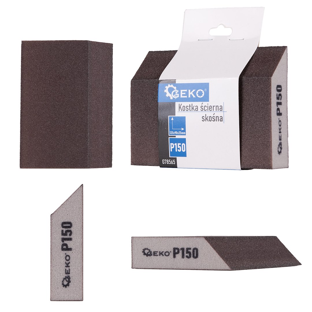 Šikmý brusný kotouč 125×90×25 mm P150 – balení 250 kusů | Geko 6