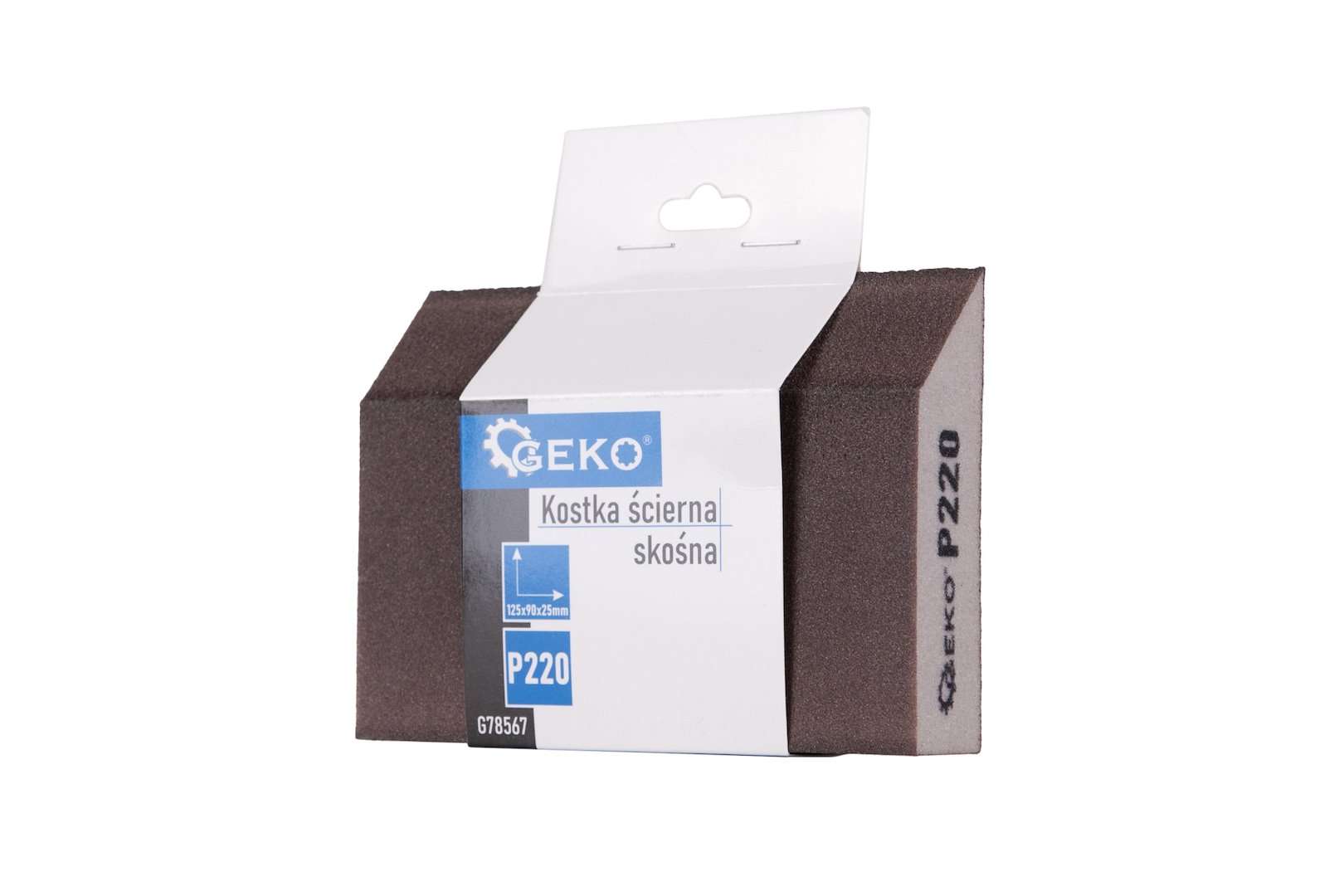 Šikmý brusný kotouč 125 x 90 x 25 mm P220 – celkový pohled