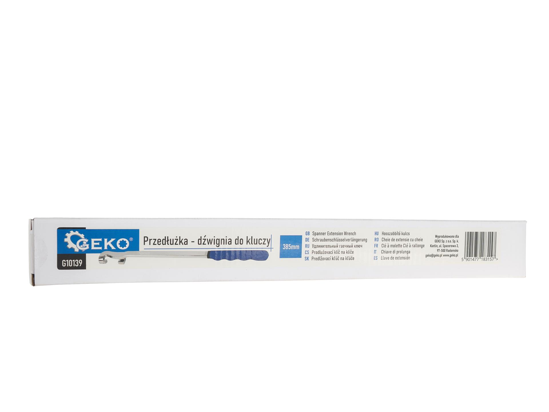 Prodloužení – páka na klíče 385 mm (Geko) 4
