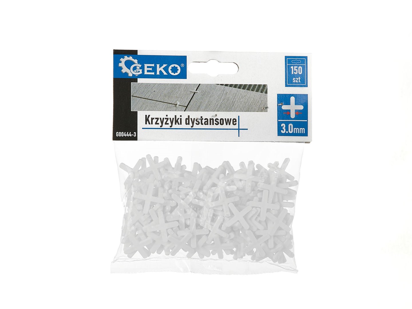 Distanzní křížky 3,0 mm Geko – detail plastového křížku