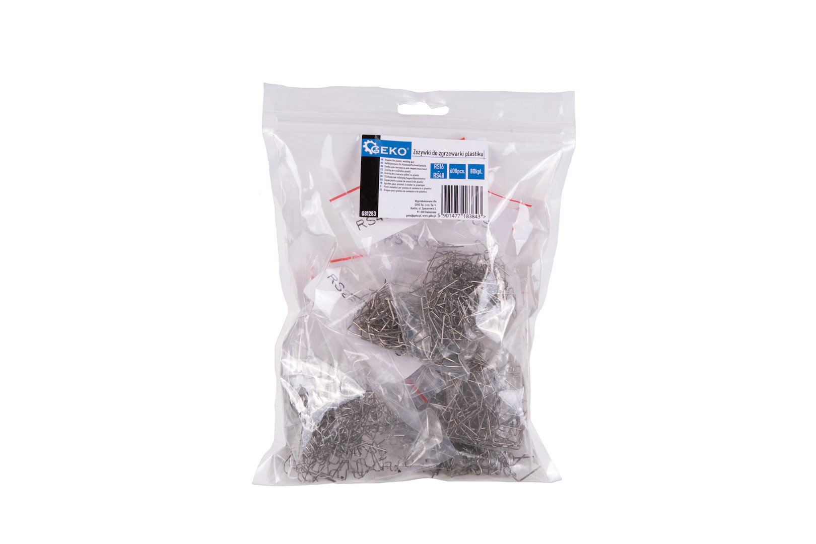 Sponky pro svářečku plastů Geko – detail typů sponek RS16 a RS18