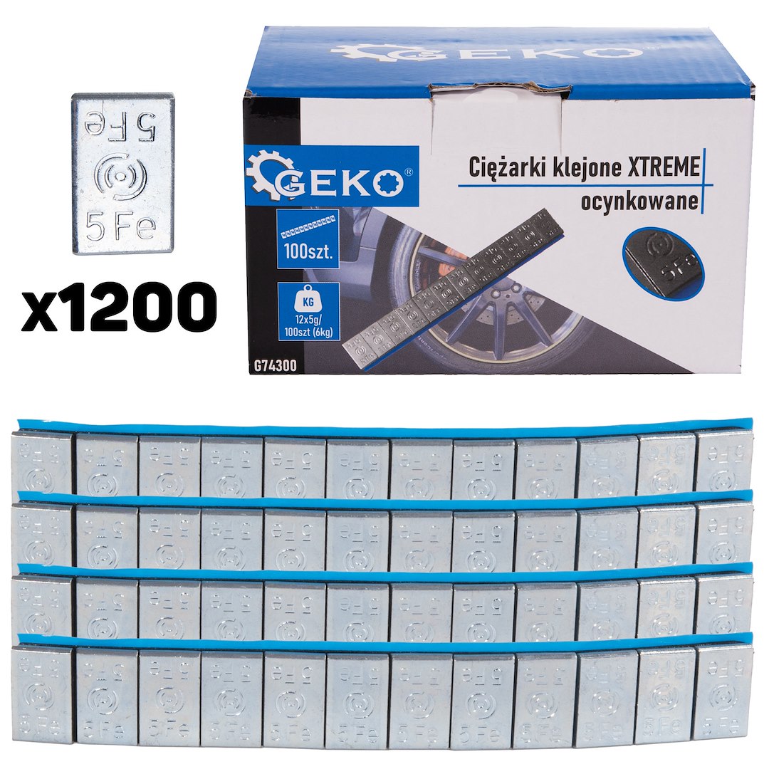 Lepené závaží XTREME pozinkované 12x5g – sada 100 pásků (6 kg) (4) 1