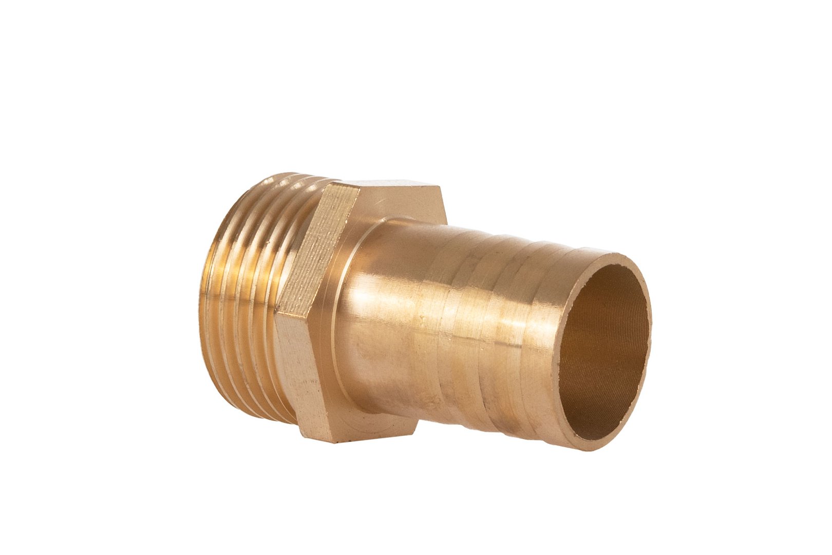 Mosazný niple pro hadici 25 mm – vnější závit 1" – na klíč (250) 3