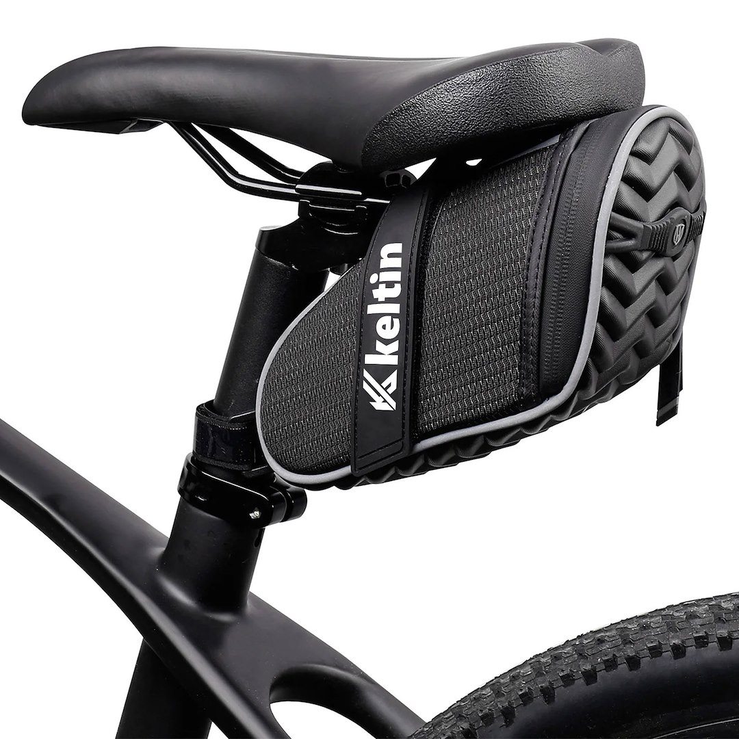 Vodotěsná cyklistická brašna pod sedlo Geko – celkový pohled