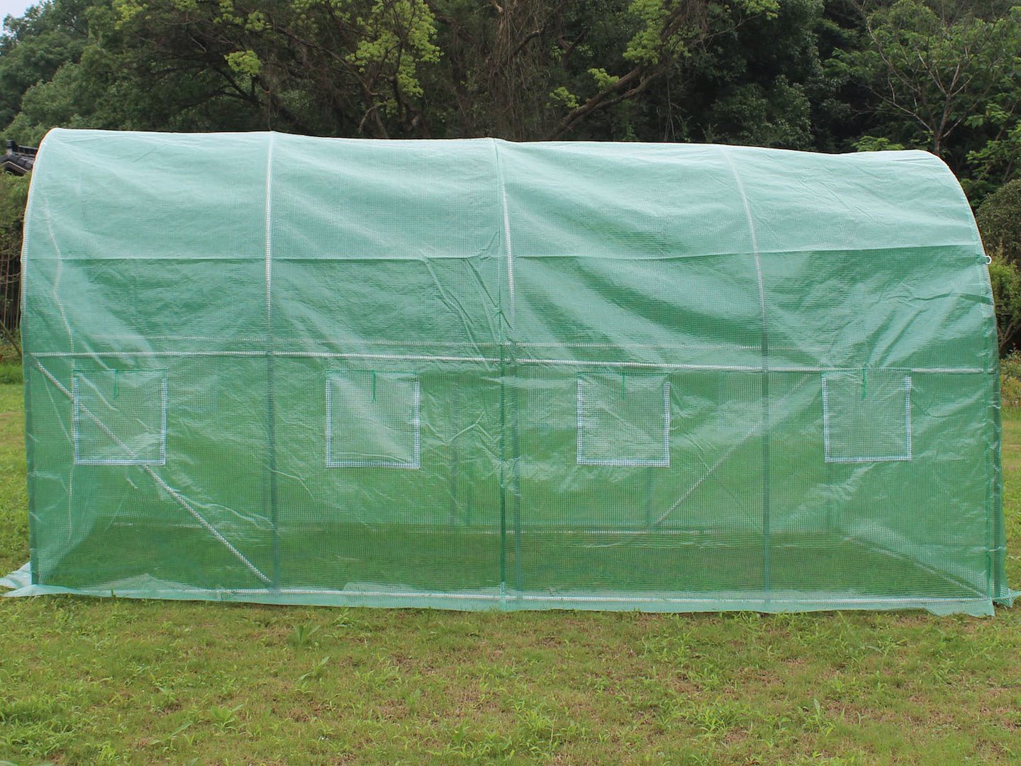 Skleník zahradní foliový tunel 4x2,5x2m UV – ocelová konstrukce