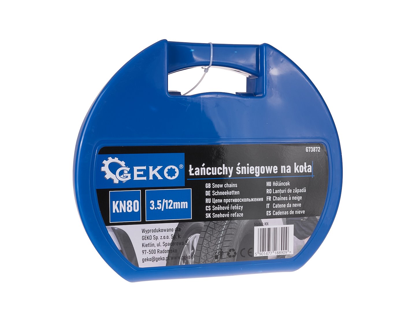 Sněhové řetězy na kola KN80 3,5/12 mm (5 sad) – Geko 4