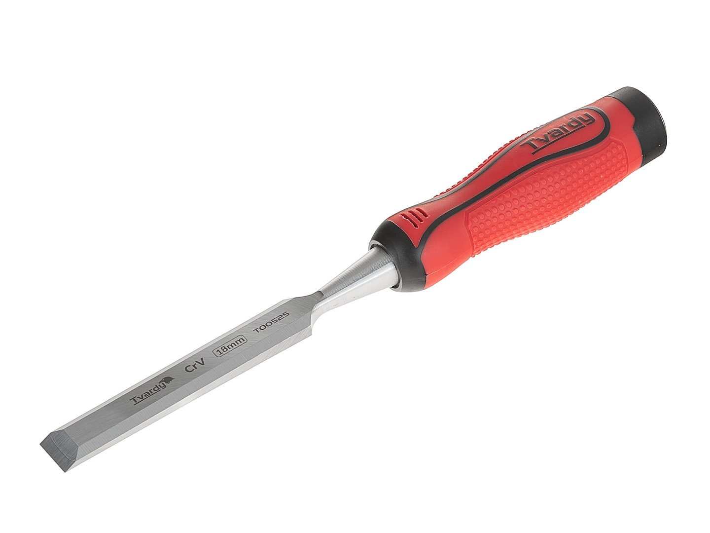 Ploché truhlářské dláto 18 mm CrV – detail čepele a ostří