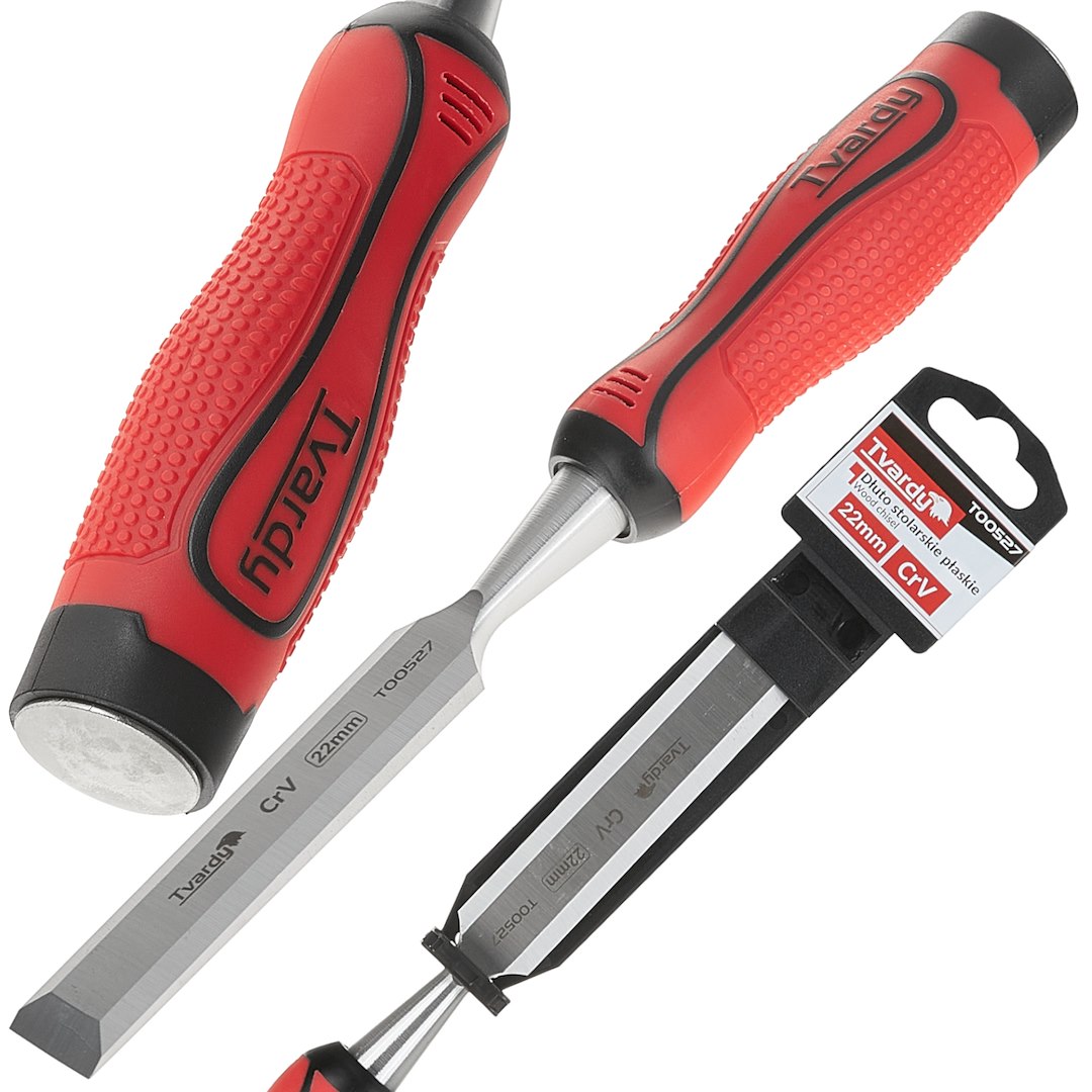 Ploché truhlářské dláto 22 mm CrV – celkový pohled