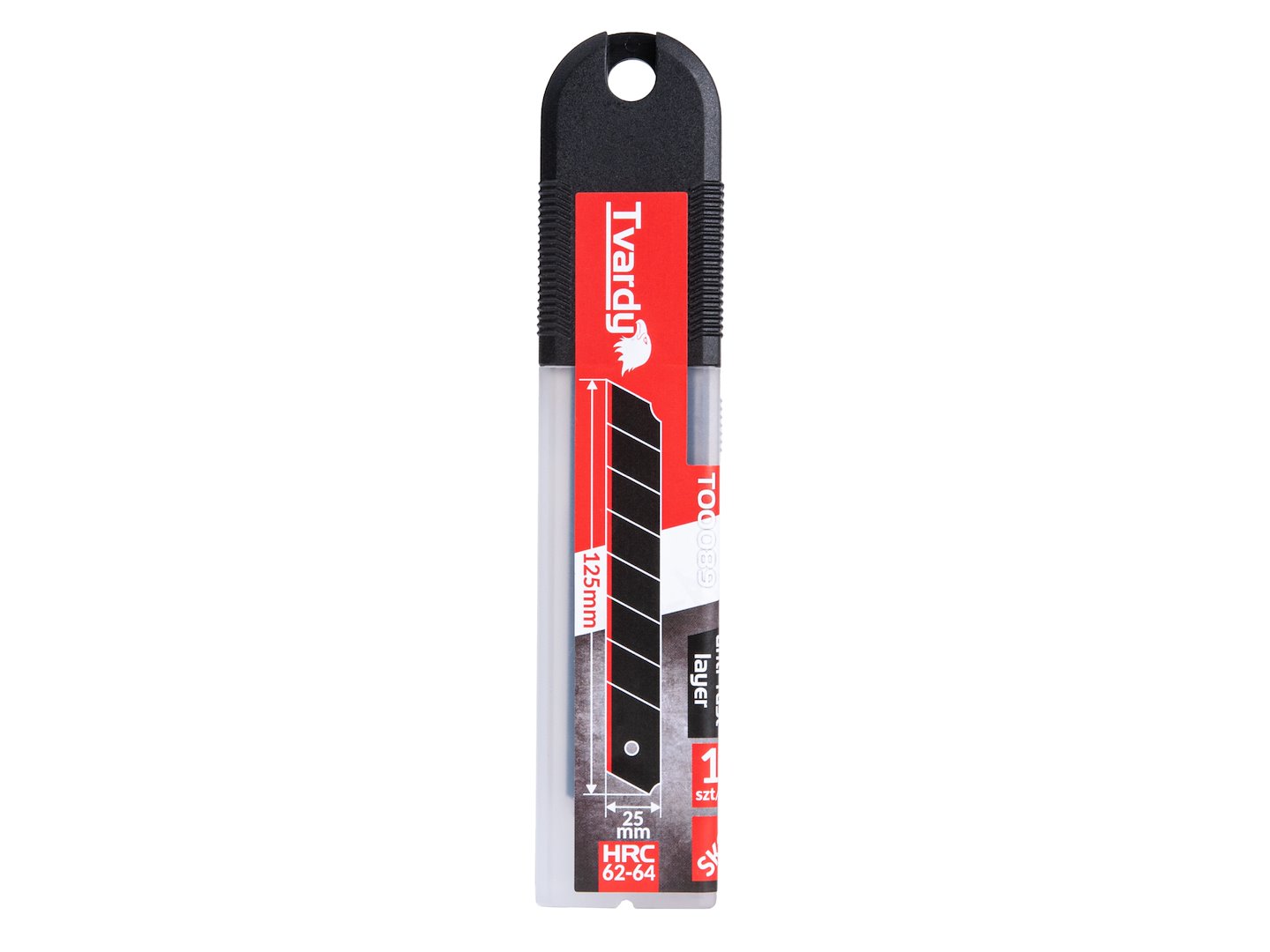 Čepele pro nože 125x25x0,7 mm SK2H – detail ostří čepele