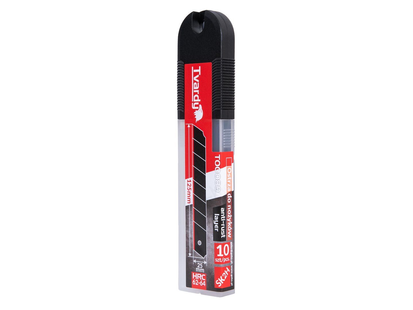 Čepele pro nože 125x25x0,7 mm SK2H – rozměry a provedení čepele