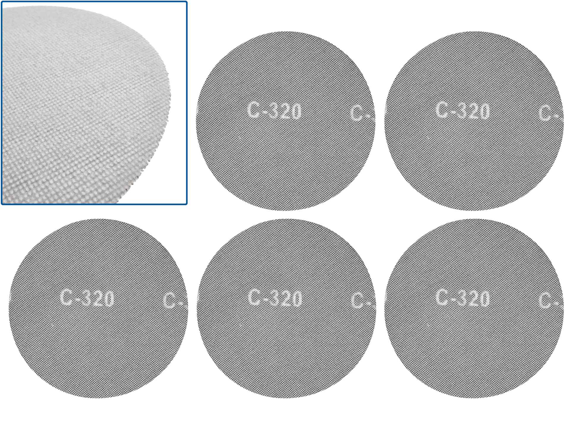 Brusná síťka Geko 225 mm P320 – celkový pohled na produkt