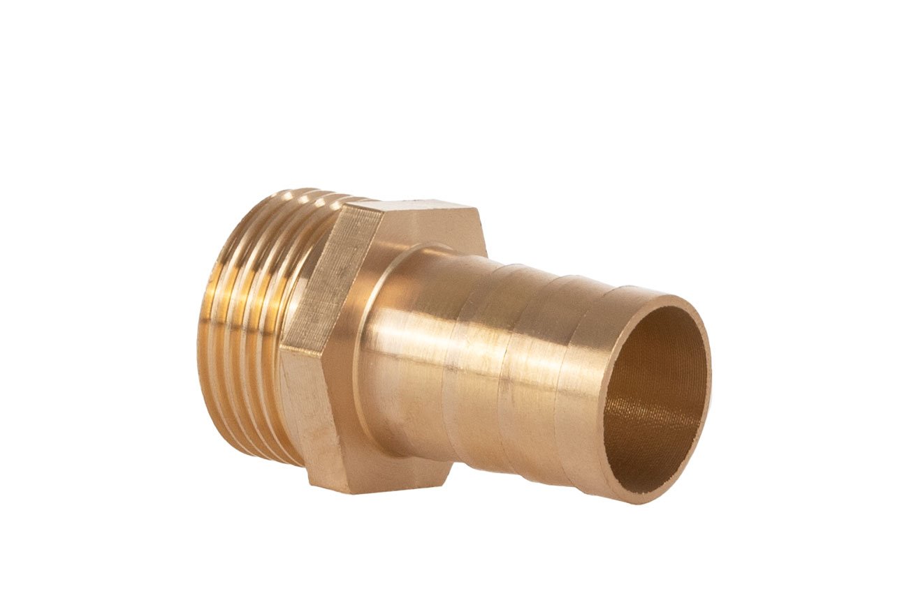 Mosazný niple na hadici 19 mm – vnější závit 3/4" – na klíč (250) 2