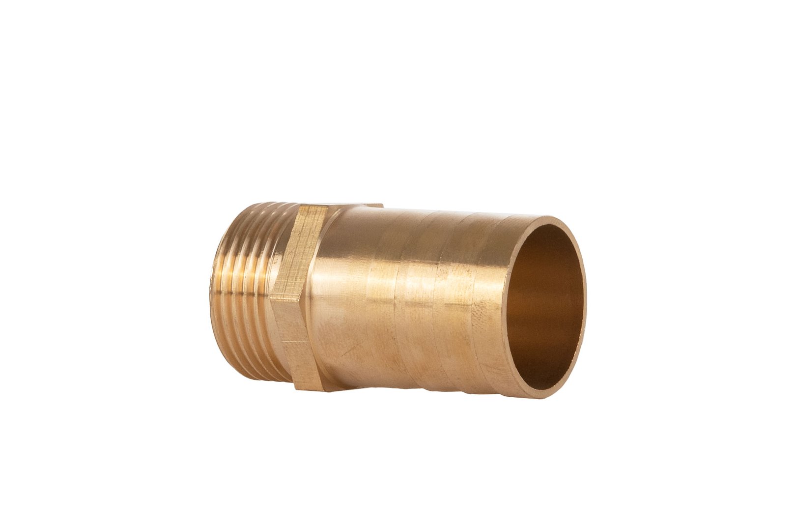 Mosazný niple na hadici 25 mm – vnější závit 3/4" – na klíč (250) 3