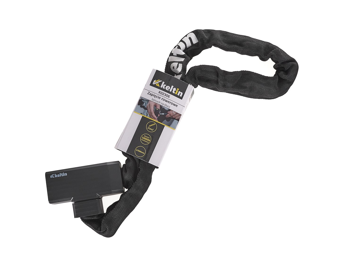 Cyklistický zámek – řetěz na klíč 6/900 mm (Geko) 6