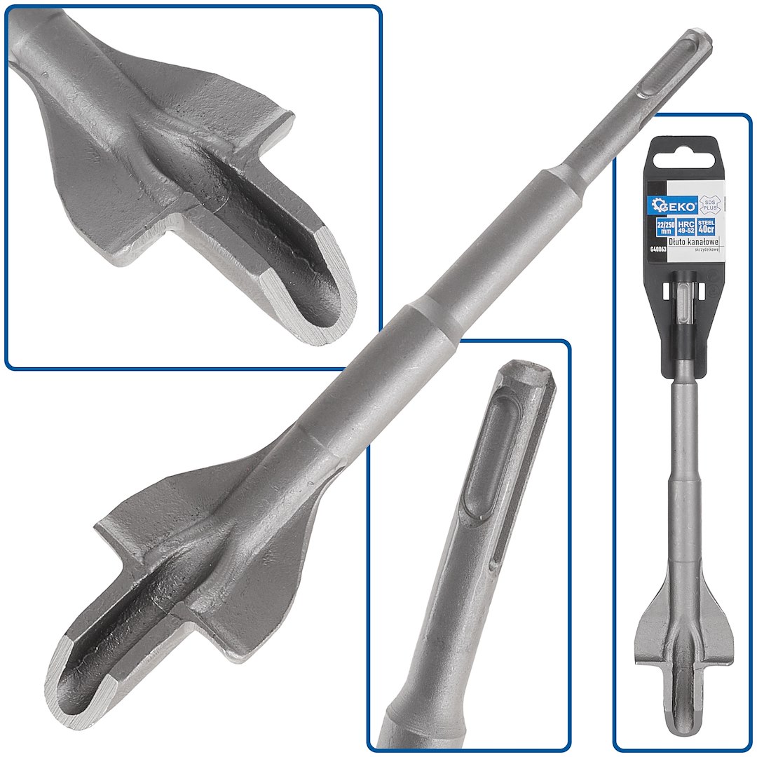 Kanalové dláto SDS Plus 22/250 mm – celkový pohled