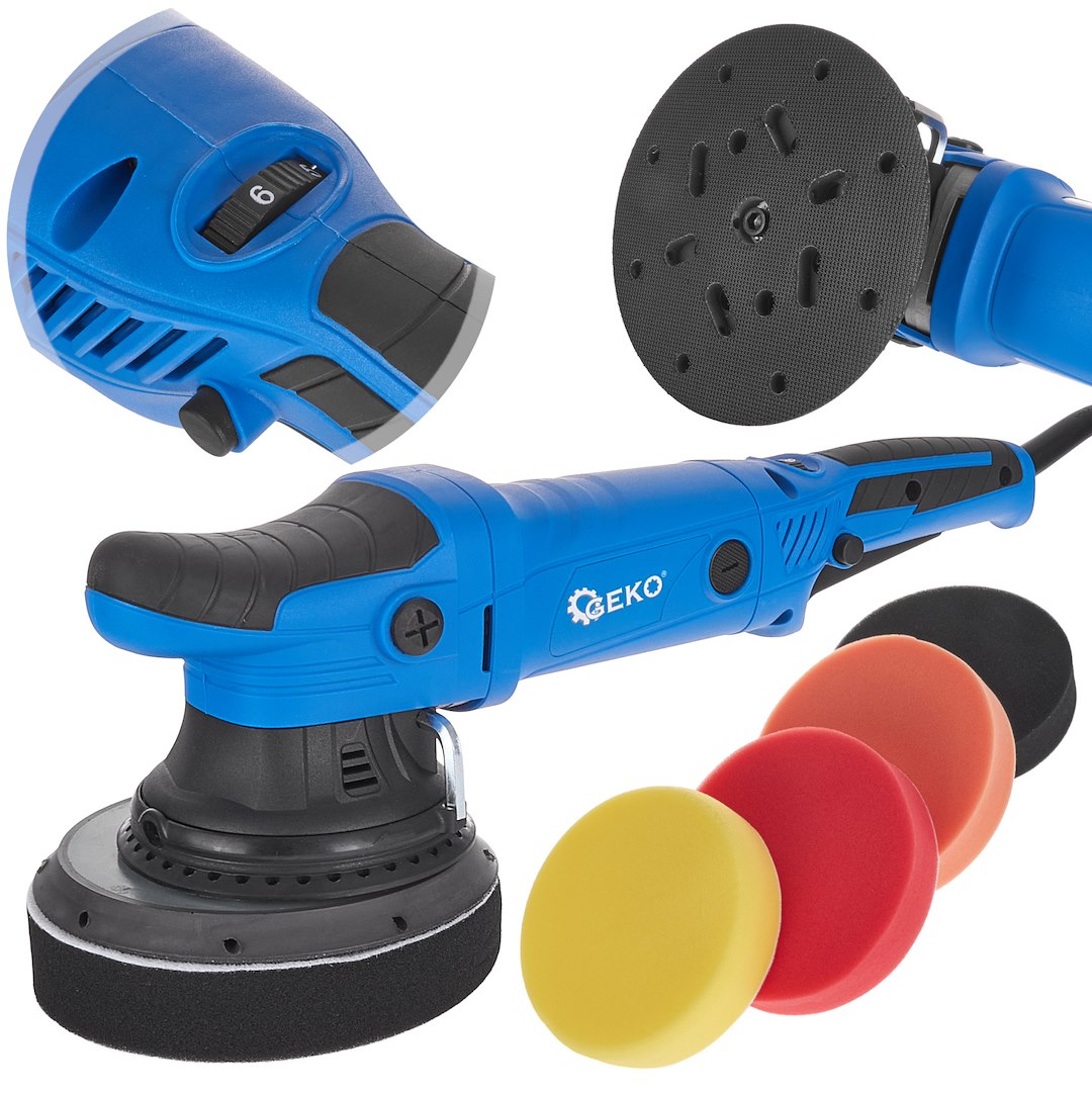 Autopolirka GEKO PREMIUM DUAL ACTION 150 mm – celkový pohled