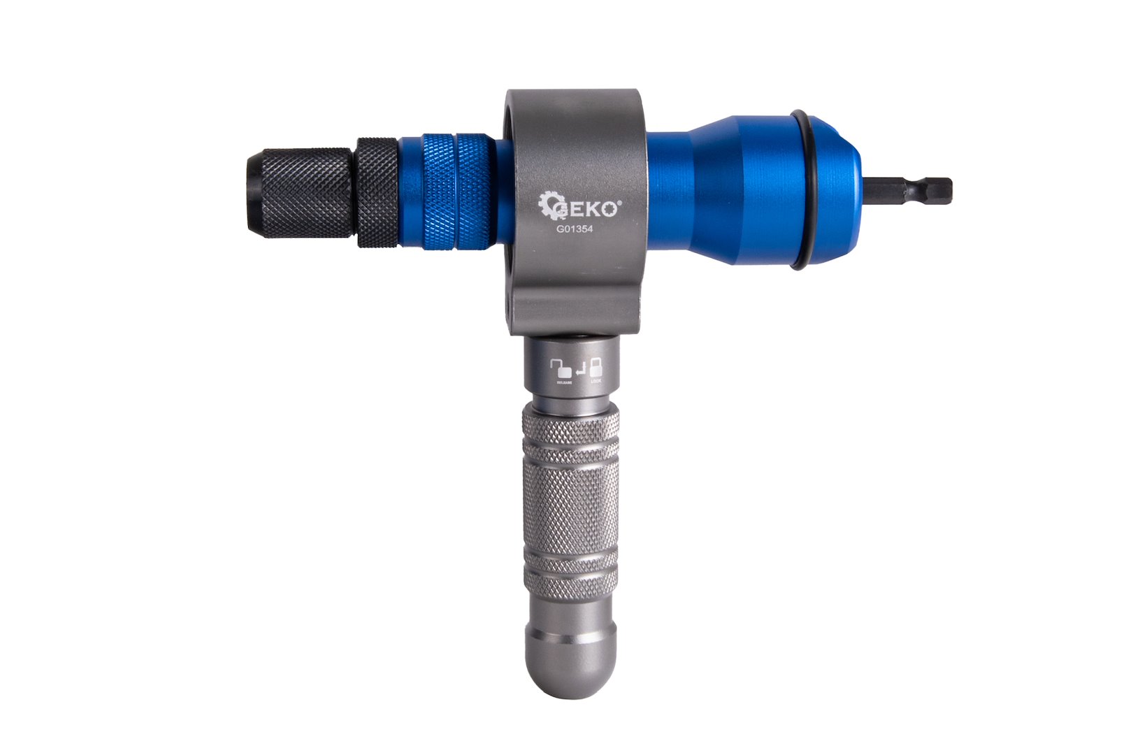 Nýtovací nástavec Geko G01354 – instalace nýtovacích matic