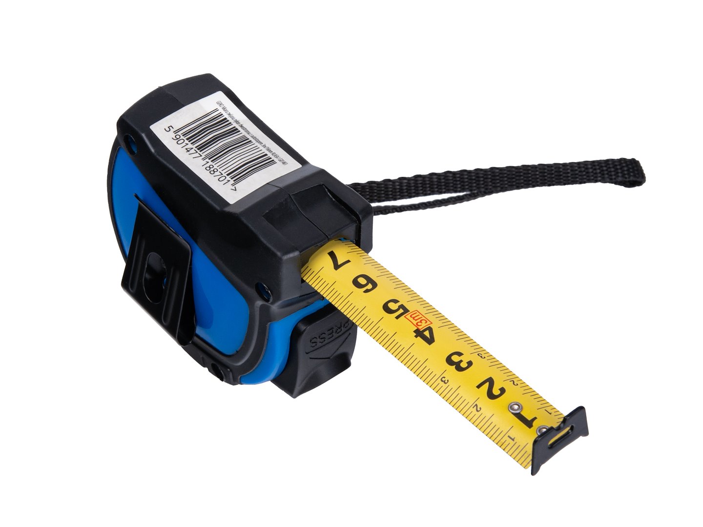 Dvoustranný nylonový svinovací metr s automatickou aretací 3 m/16 mm TŘÍDA I – kartonová krabička (12/120) 6