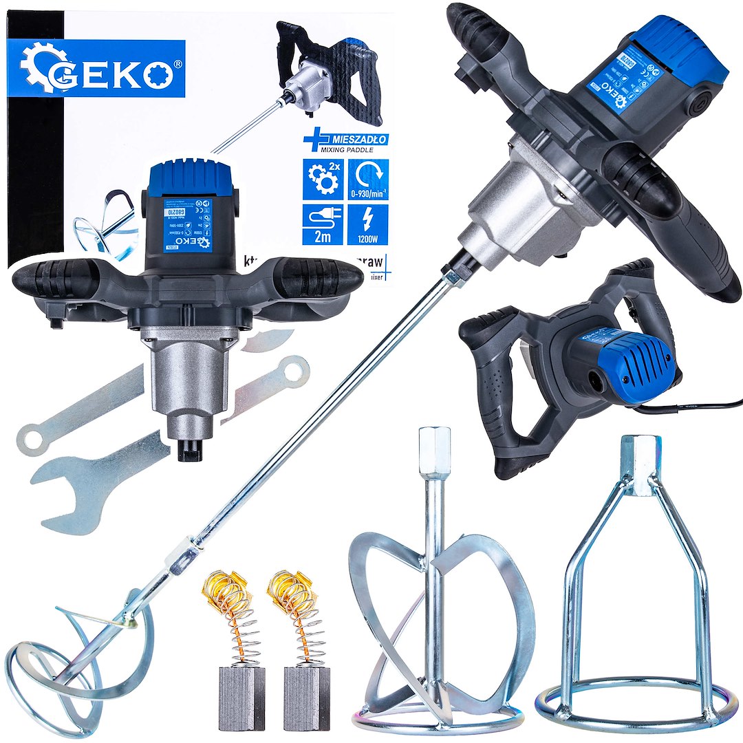 Elektrická míchačka Geko G80210 1200 W – celkový pohled