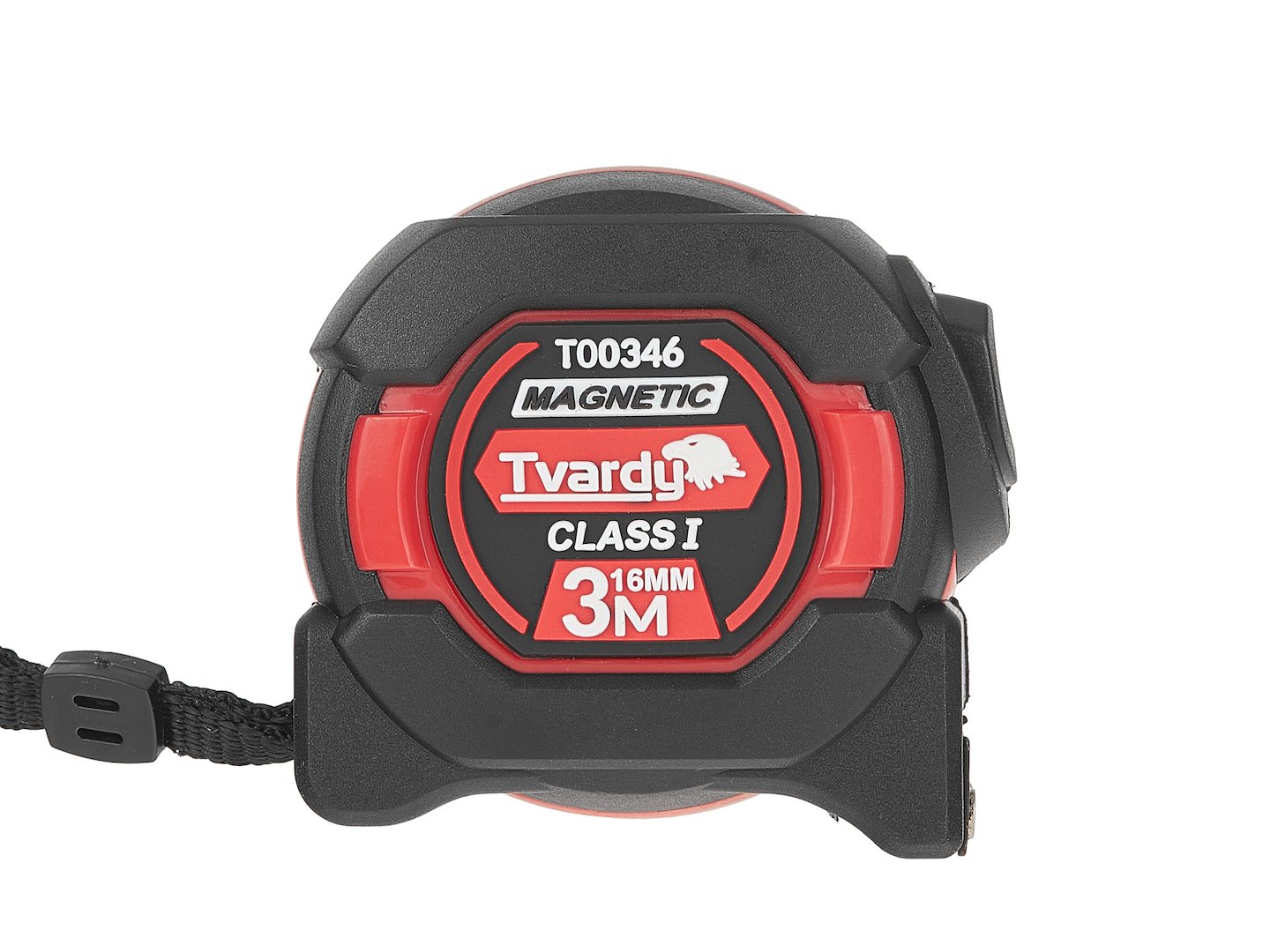 Dvoustranný nylonový svinovací metr s magnetem a samonavíjecím mechanismem 3 m/16 mm Třída I – Geko 5