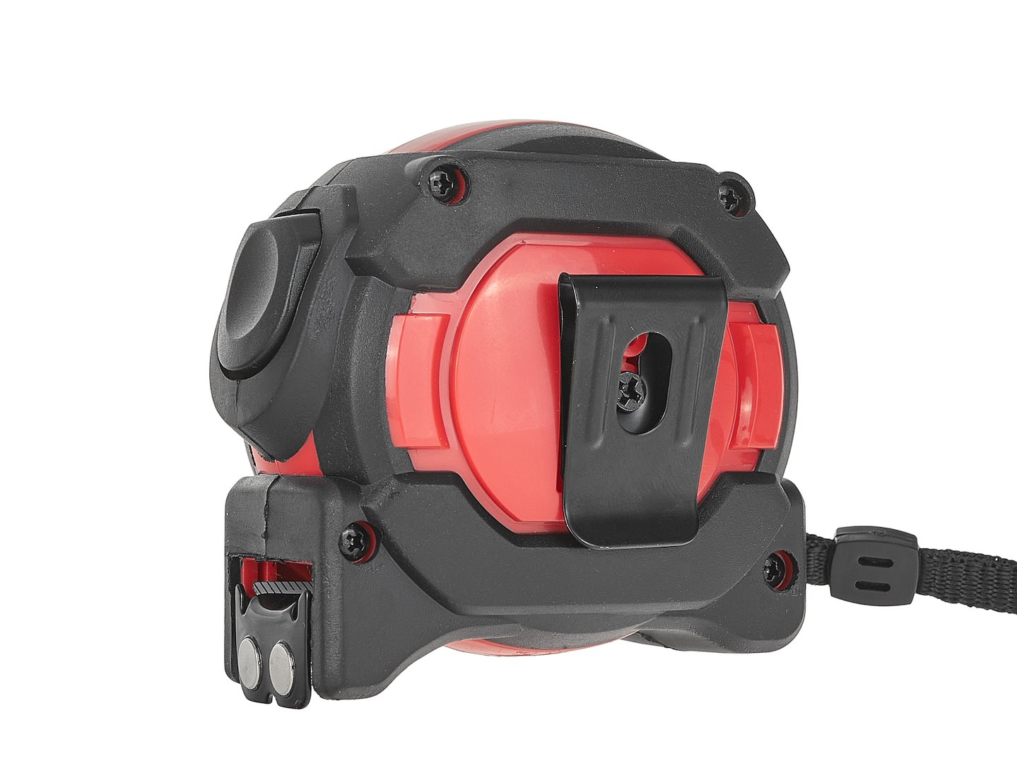 Dvoustranný nylonový svinovací metr s magnetem a samočinnou aretací 5 m/25 mm TŘÍDA I – Geko 8
