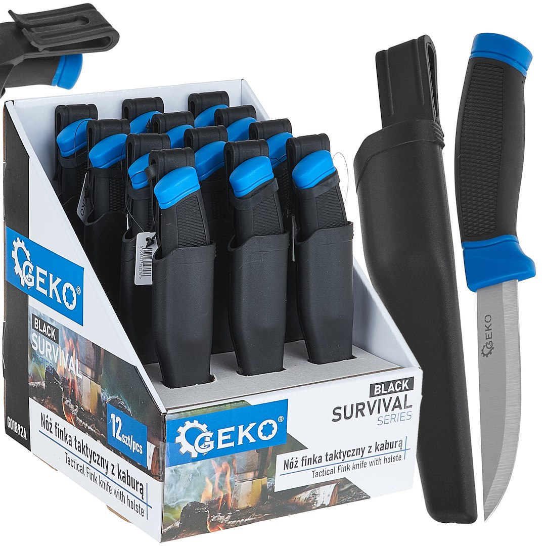 Taktický nů Finka 215/105 mm BLACK SURVIVAL SERIES – celkový pohled
