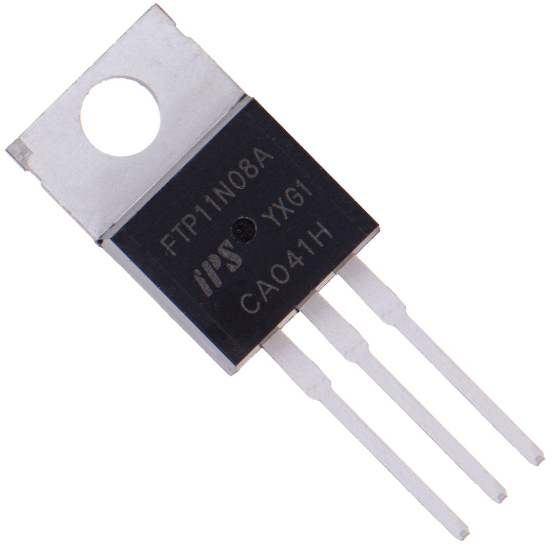 Tranzistor Geko pro měnič napětí 24 V/230 V – pohled zepředu
