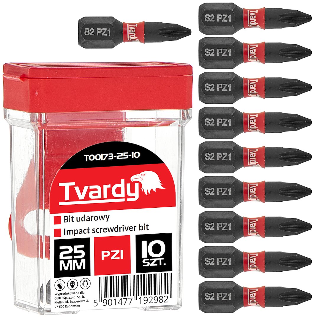 Rázový bit PZ1 25 mm S2 – celkový pohled na balení