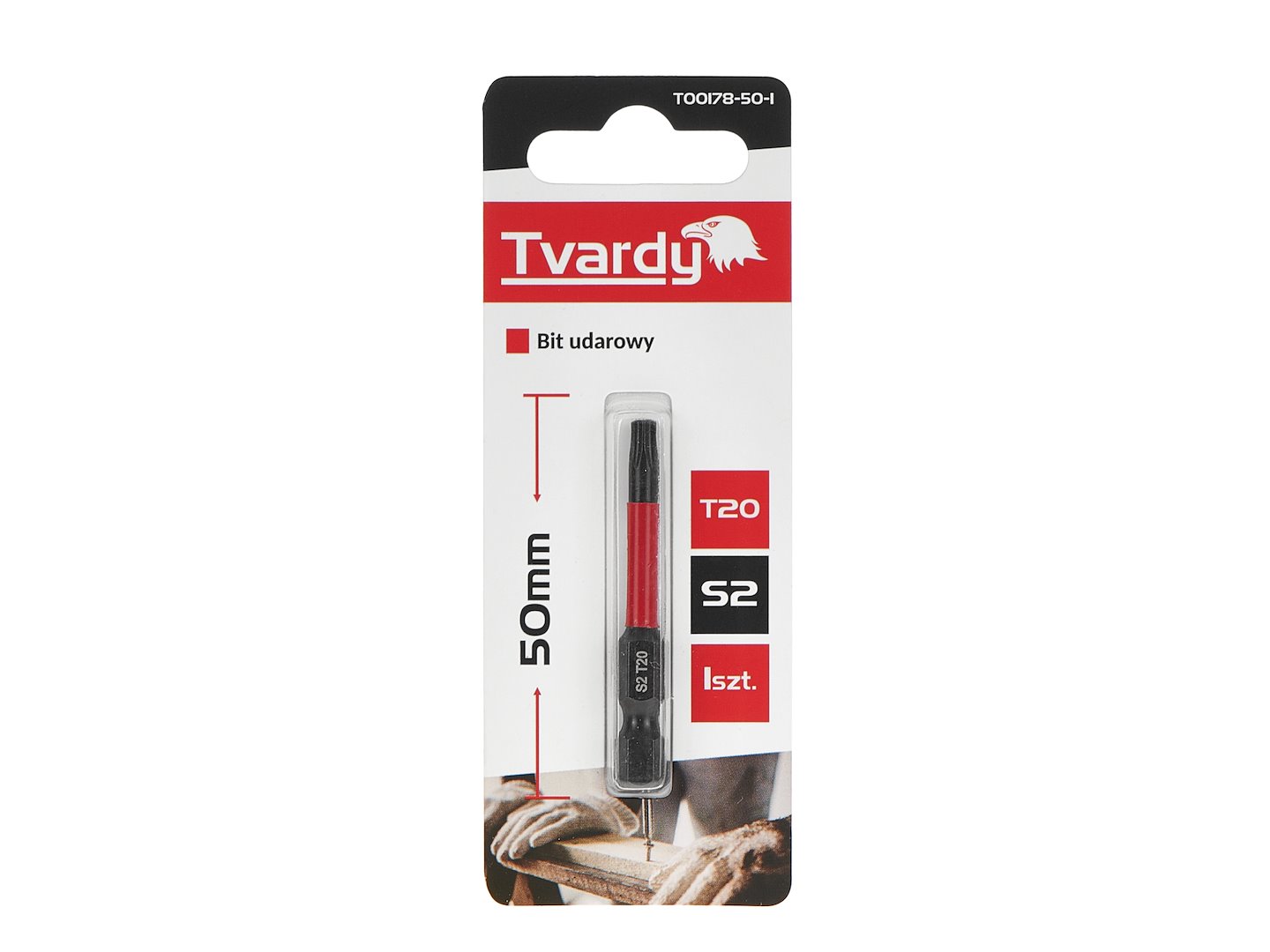Úderový bit T20 50 mm S2 Geko – balení variant
