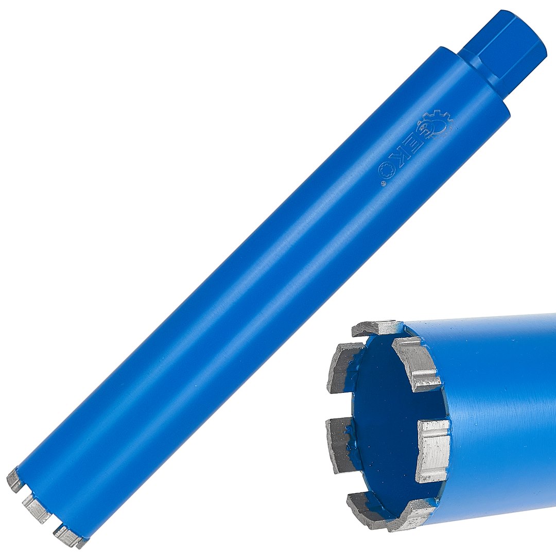Diamantová korunová vrták Geko 72x10x450mm – celkový pohled