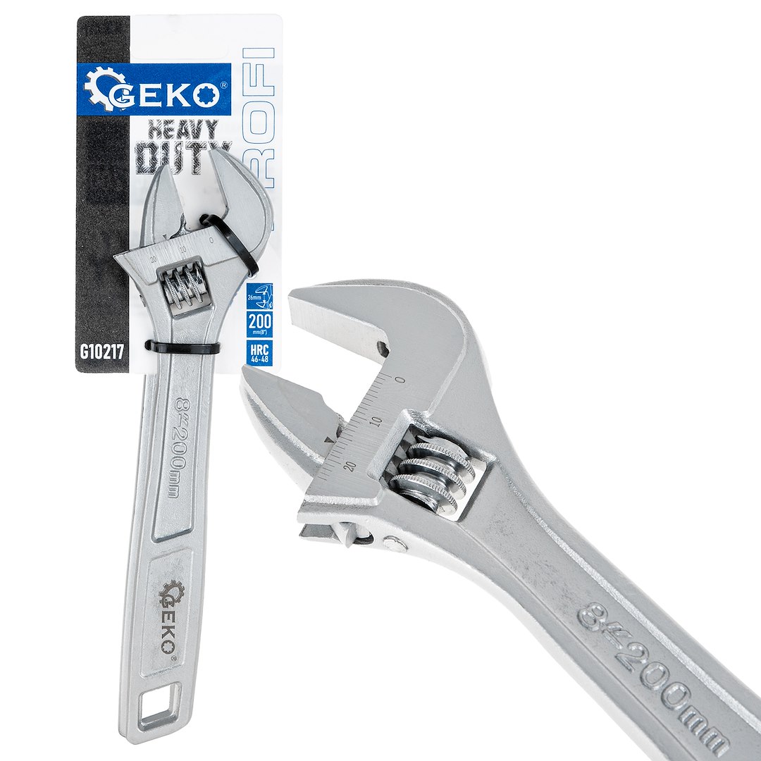 Nastavitelný klíč švédský 8 26 mm PROFI Geko – celkový pohled