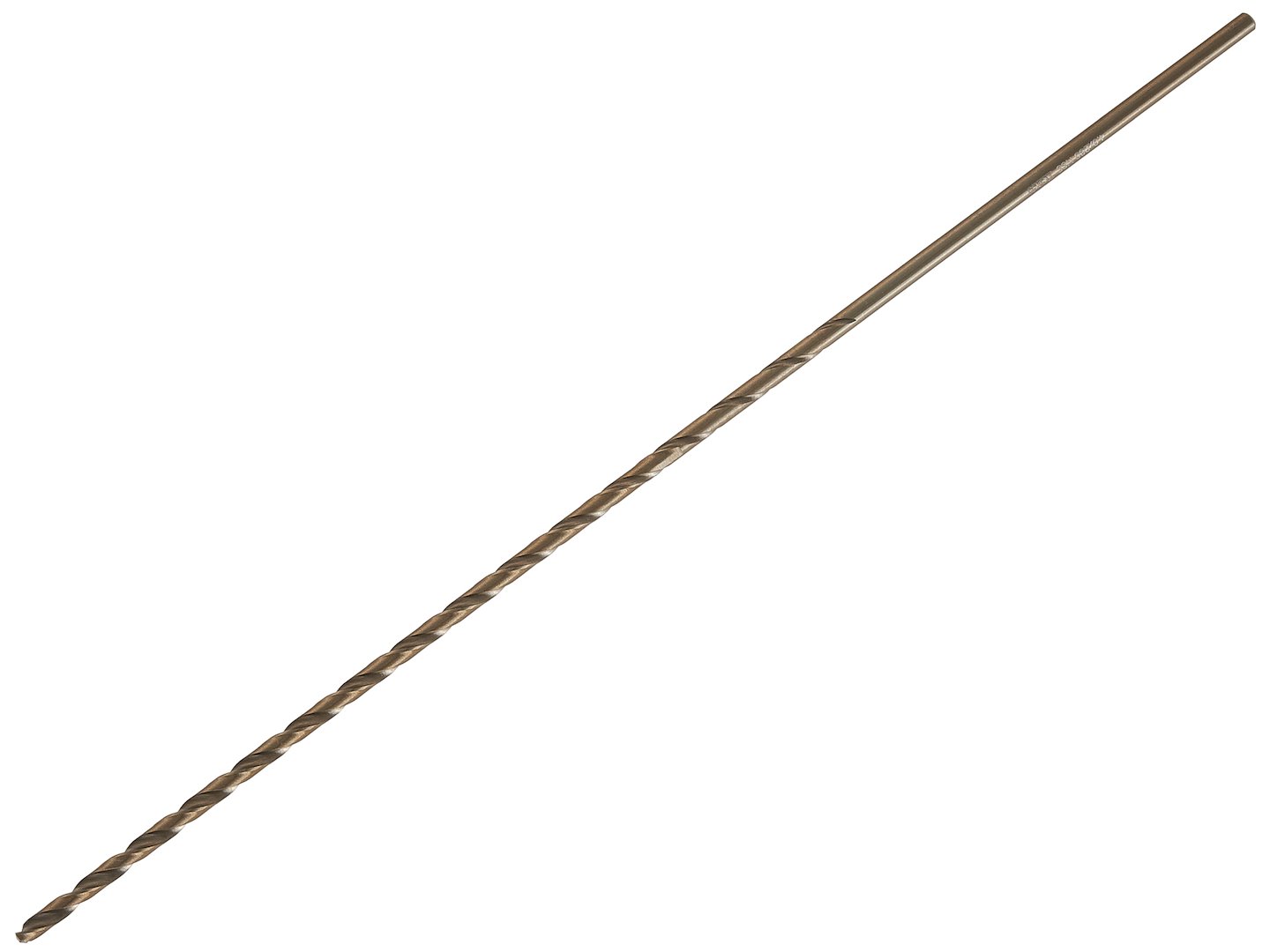 Zlaté vrtáky do kovu HSS DIN1869 4,0x280 mm – detail špičky vrtáku