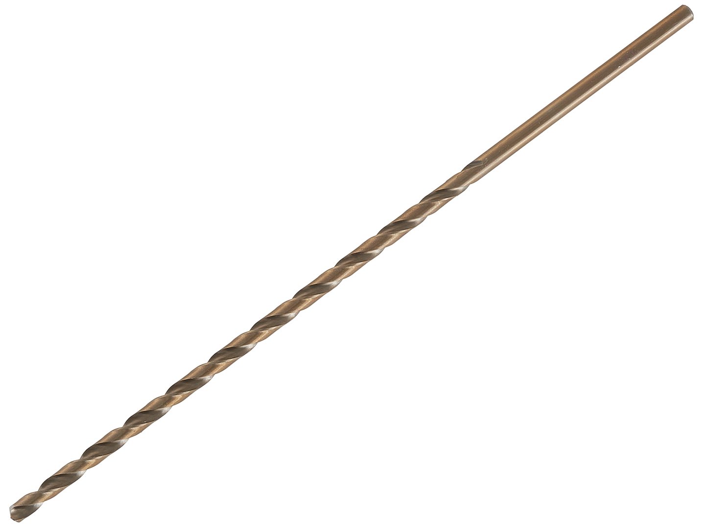 Zlaté vrtáky do kovu HSS DIN1869 6,0x260 mm – detail hrotu a šroubovice