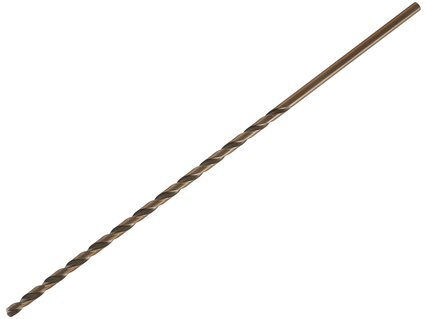 Zlatý vrták do kovu HSS DIN1869 8,0 x 390 mm – detail břitu