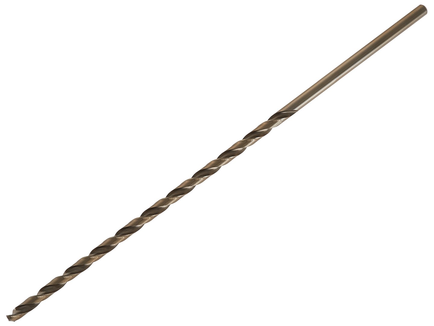 Zlatý vrták do kovu HSS DIN1869 10,0 x 430 mm – detail řezné hrany