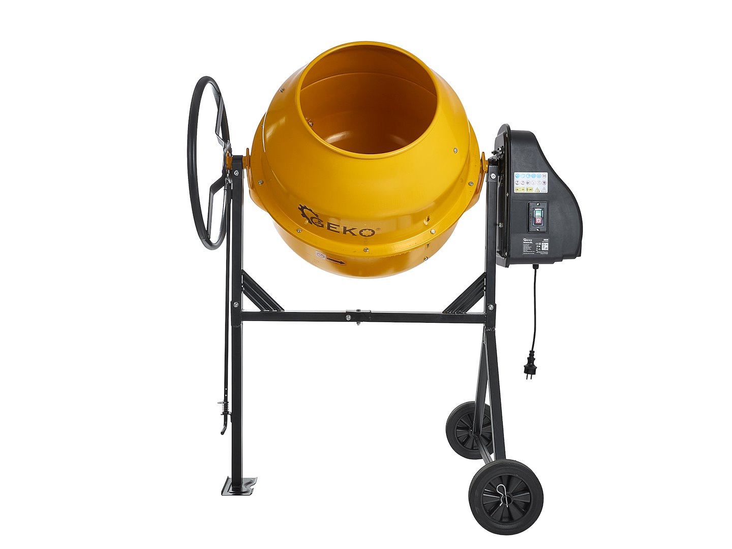 Míchačka na beton GEKO 120 l 550 W – pohon a motor