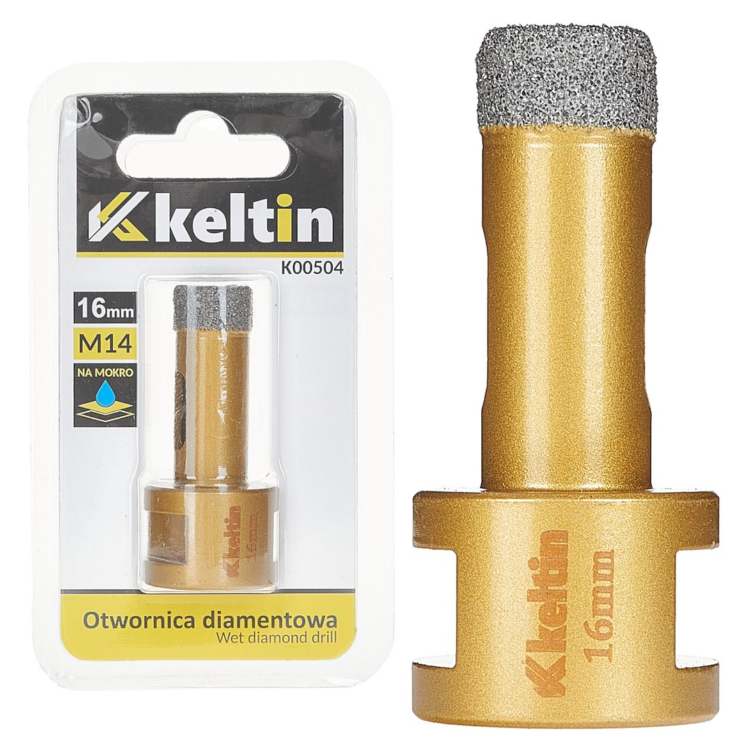 Diamantová děrovačka na dlažbu 16 mm M14 – celkový pohled