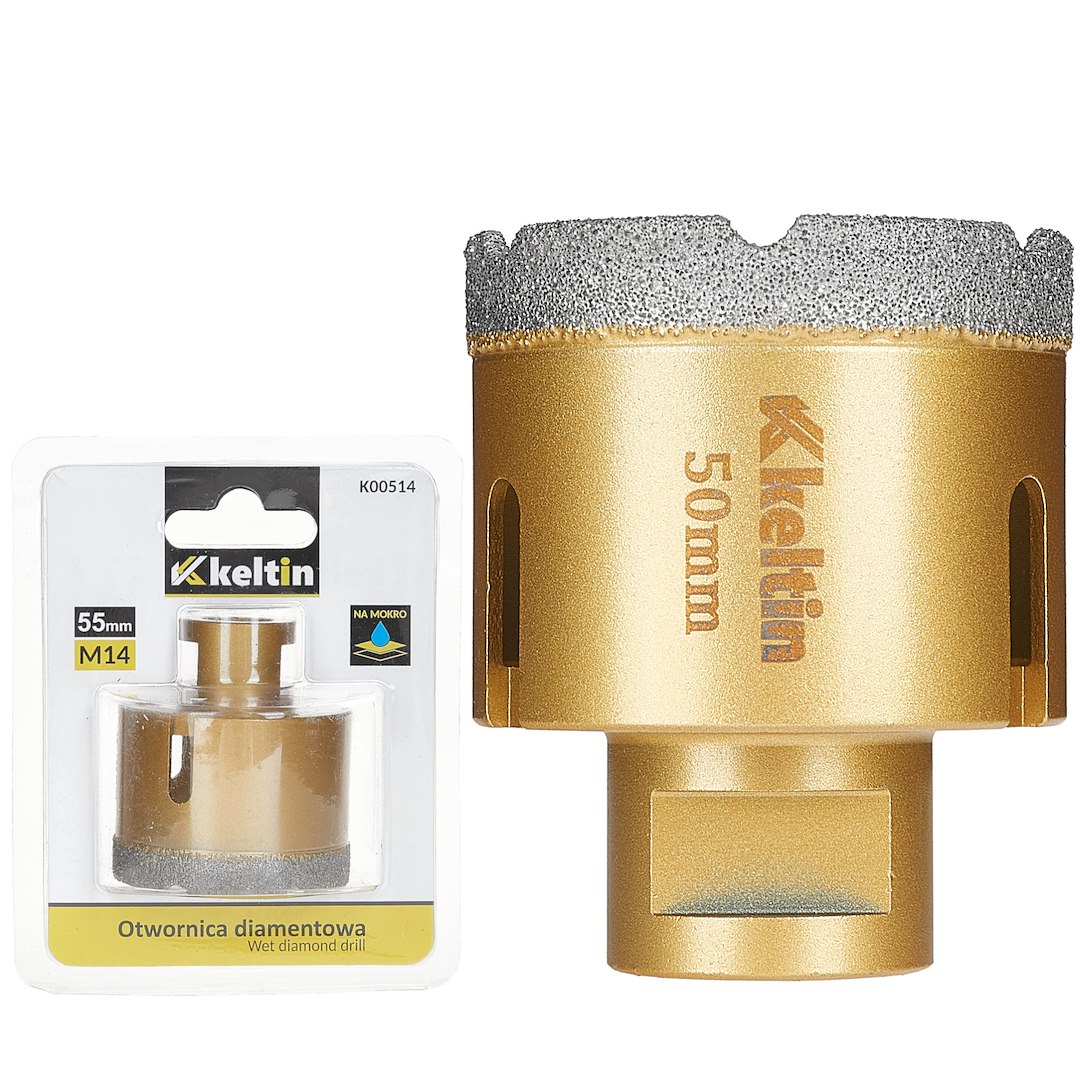 Diamantová děrovka 55 mm M14 – celkový pohled na produkt