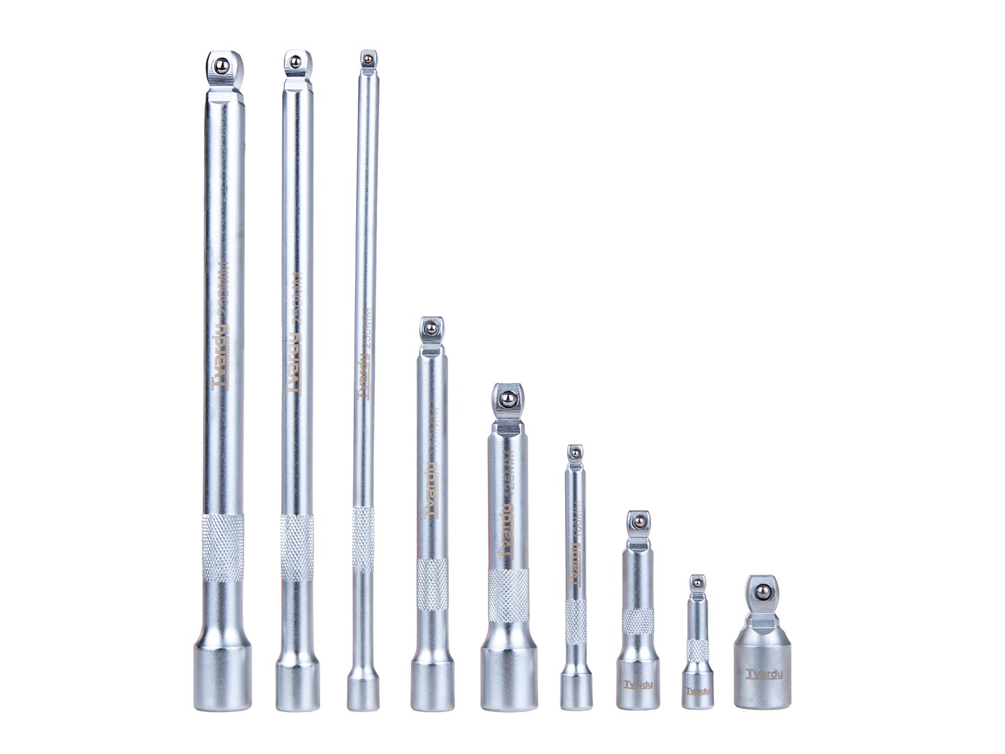 Sada prodlužovacích nástavců 1/4" 3/8" 1/2" CrV 9 ks. (12) 3